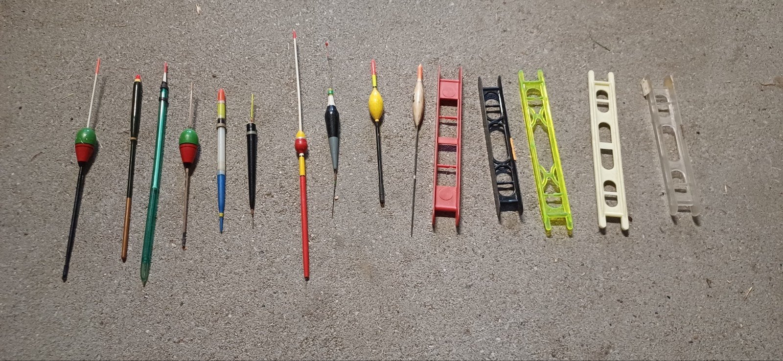 10 dobbers en 5 ladders, Ophalen, Gebruikt, Dobber of Lood
