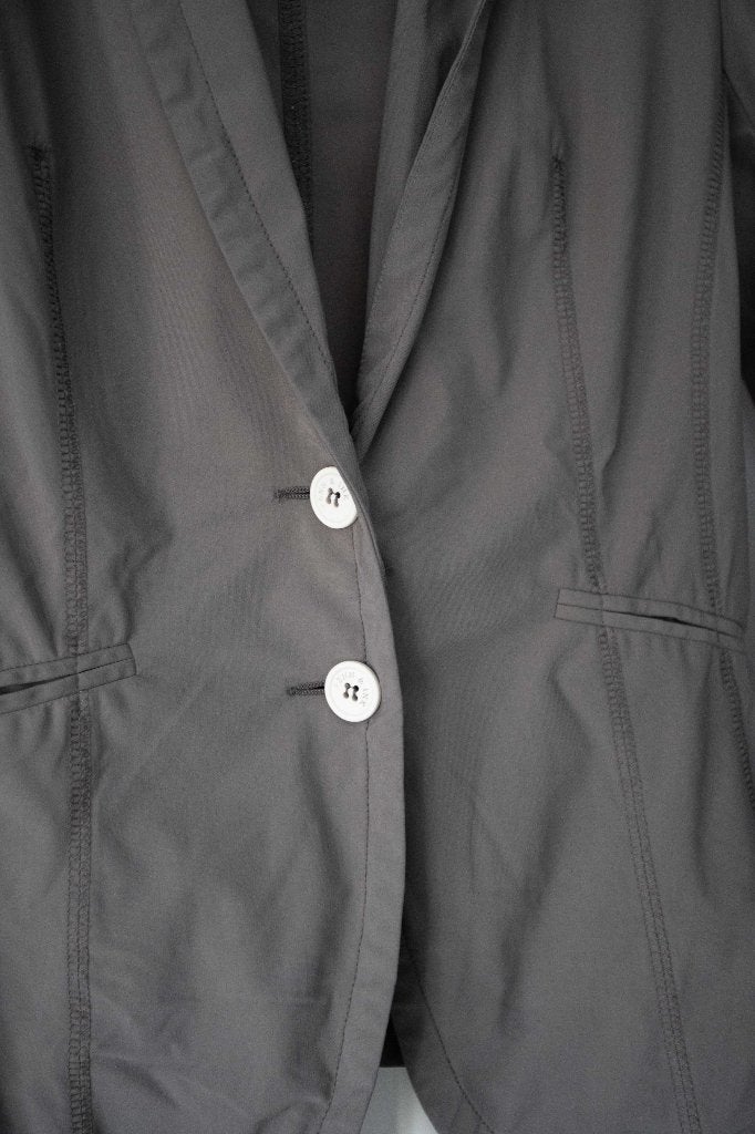 Grijs jasje / blazer travelstof Penn & Ink maat 36, Kleding | Dames, Penn & Ink, Ophalen of Verzenden, Zo goed als nieuw, Jasje