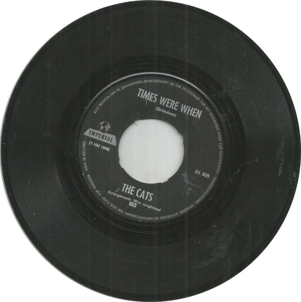 The Cats – Times Were When (1968), Gebruikt, Originele persing, 7 inch, Ophalen of Verzenden