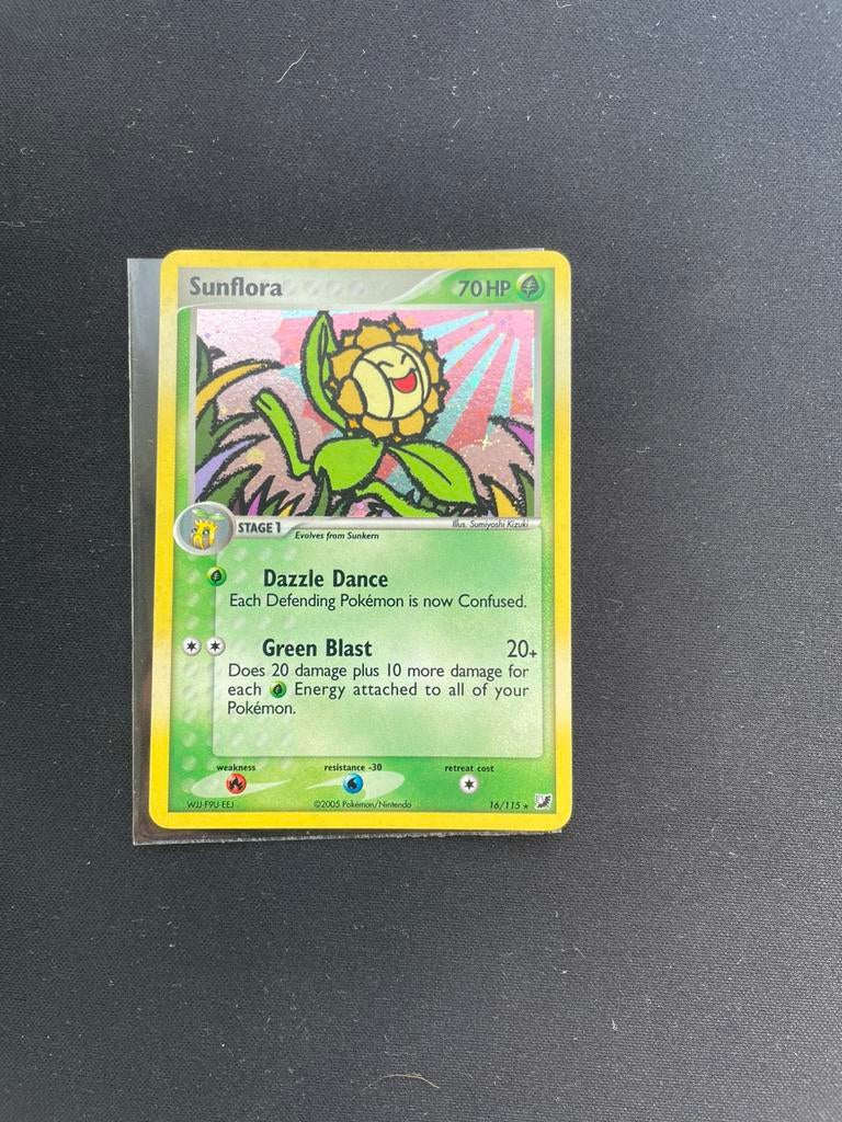 Sunflora 16/115 EX Unseen Forces Holo Pokémon kaart, Ophalen of Verzenden, Zo goed als nieuw