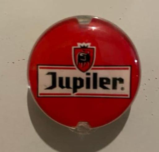 Jupiler glazen magneet bier glas, Verzamelen, Biermerken, Ophalen of Verzenden, Zo goed als nieuw, Glas of Glazen, Jupiler