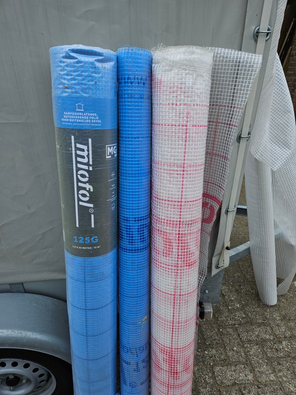 Miofol 125G damp-open folie - 1 volle rol + restrol, Overige materialen, Dakisolatie, Nieuw, 15 m² of meer