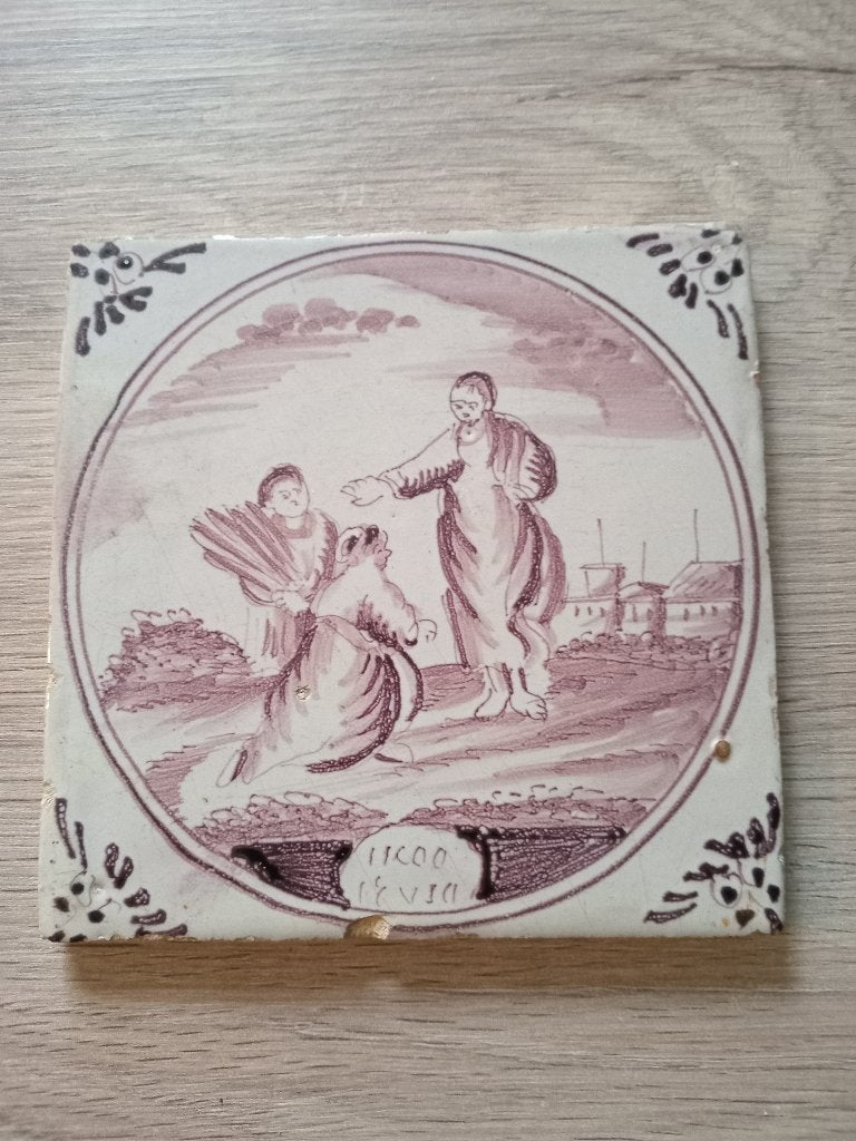 tegel met bijbelse voorstelling, Ophalen of Verzenden