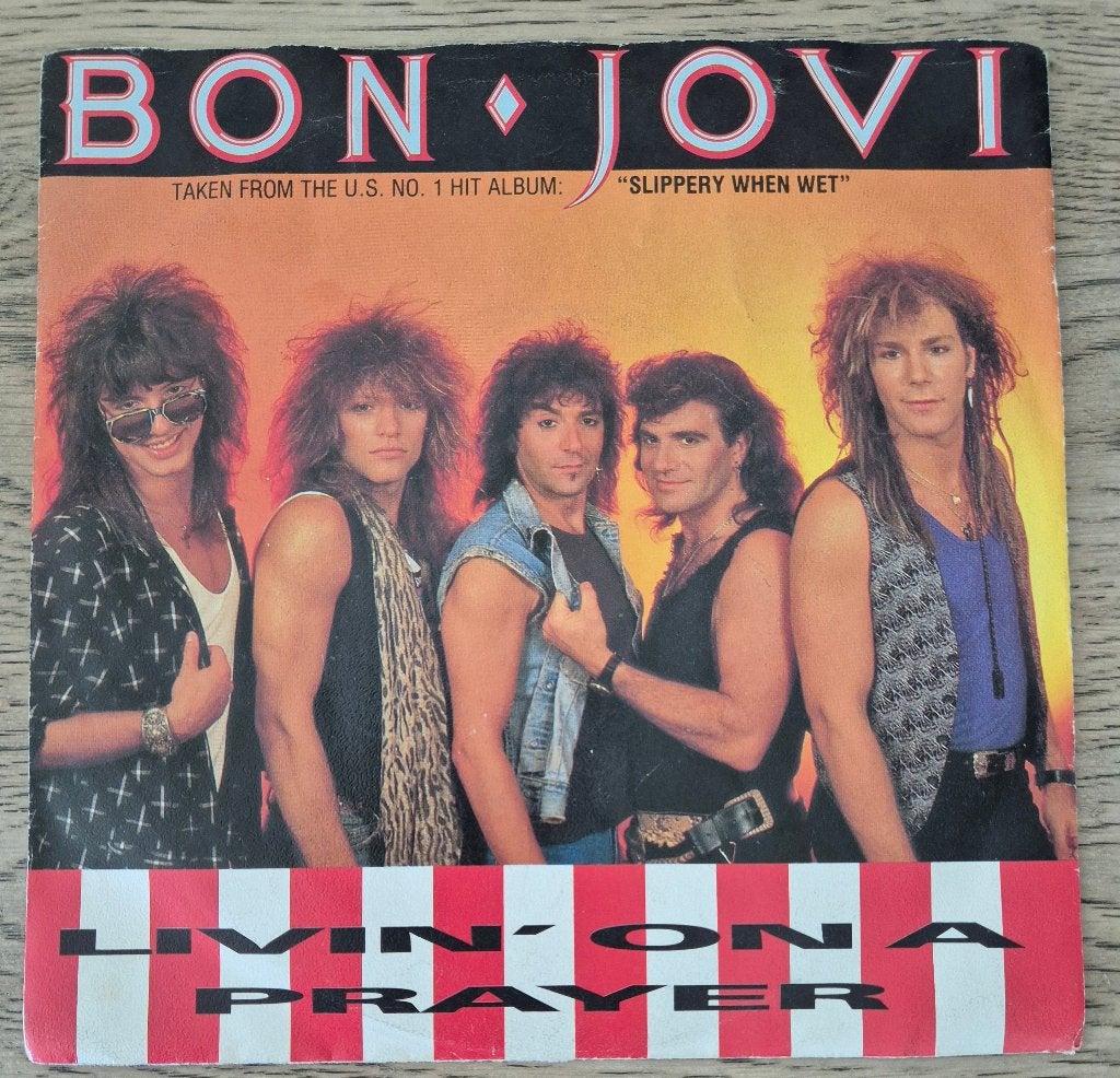 Bon Jovi – Livin' On A Prayer, Ophalen of Verzenden, Gebruikt, 7 inch, Pop