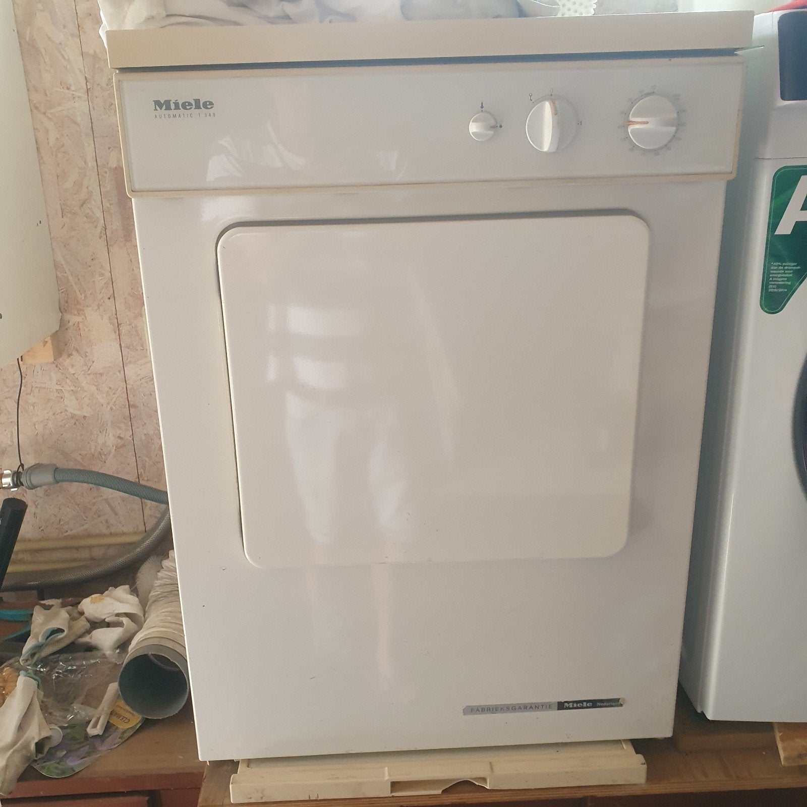 Miele T 349 Wasdroger - Betrouwbaar en Degelijk, Ophalen, 6 tot 8 kg, Gebruikt, 85 tot 90 cm