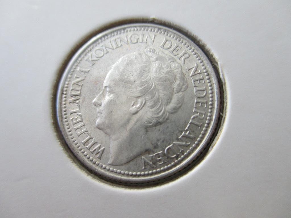 Kwartje 1941, Zilver, 25 cent, Ophalen of Verzenden, Koningin Wilhelmina