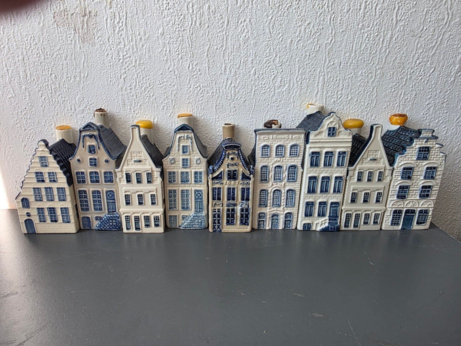 KLM huisjes - Diverse Delfts Blauwe miniaturen, Ophalen of Verzenden, Gebruikt, 1 t/m 20