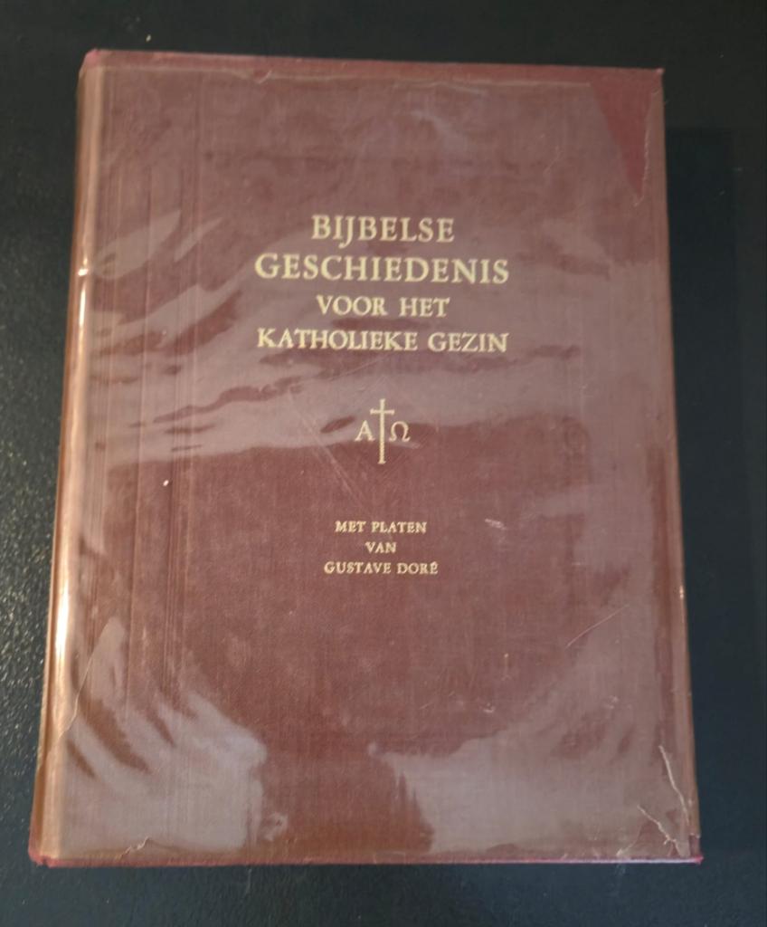 Oud boek. Bijbelse geschiedenis voor het katholieke gezin, Ophalen of Verzenden
