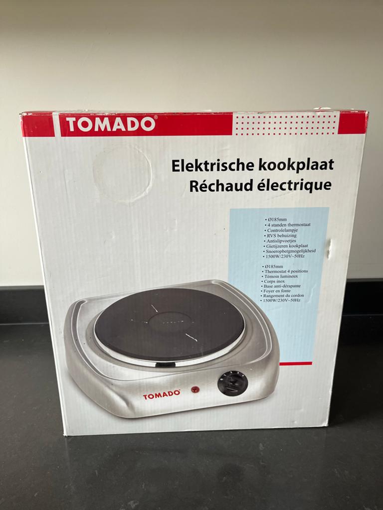 TOMADO Elektrische kookplaat - Nieuw in doos, Witgoed en Apparatuur, Kookplaten, Nieuw, 3 kookzones of minder, Ophalen of Verzenden