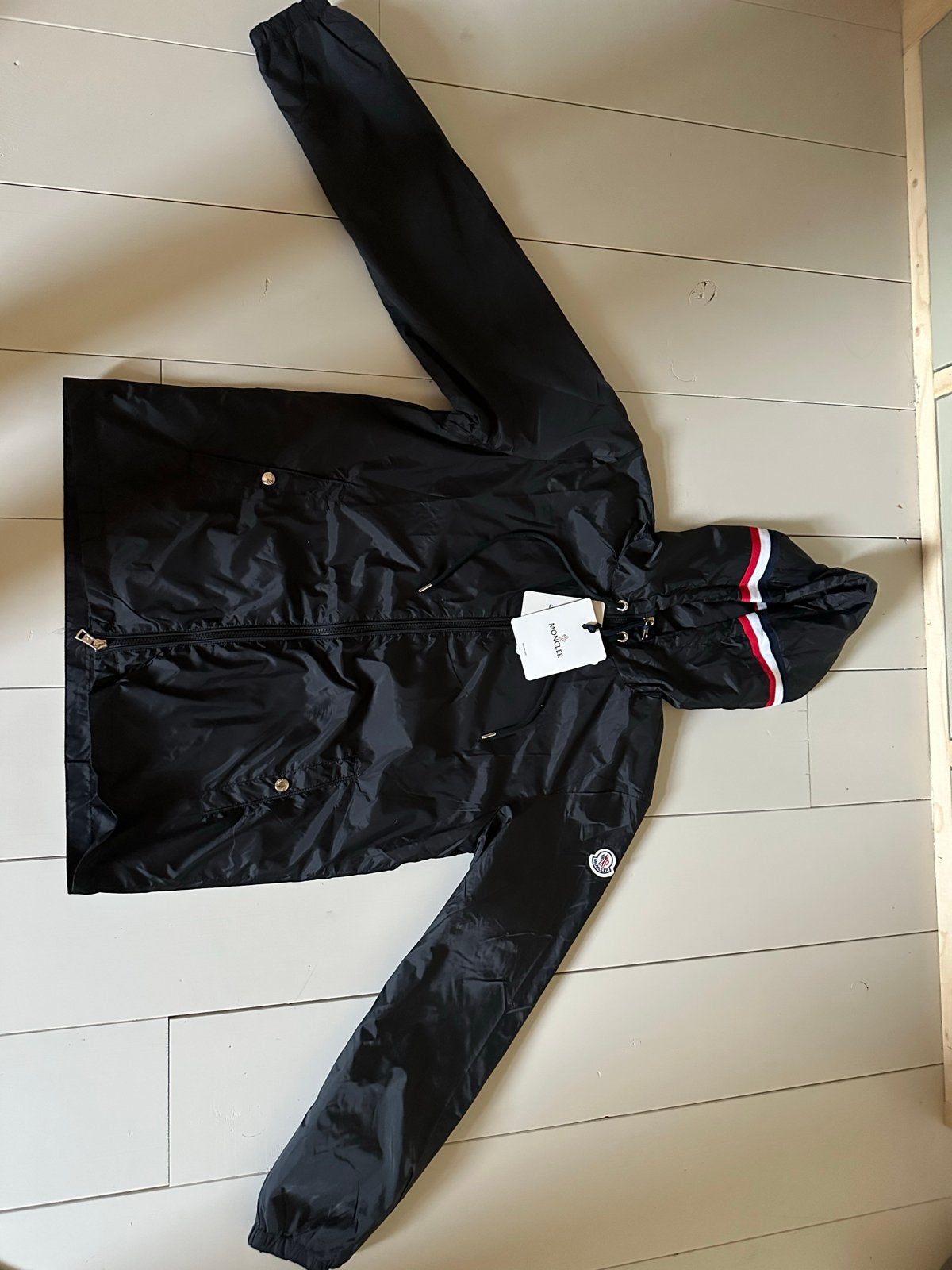 Moncler windbreaker Jas Zwart Maat 3 (L)Nieuw met labels, Ophalen of Verzenden, Nieuw, Maat 52/54 (L), Zwart