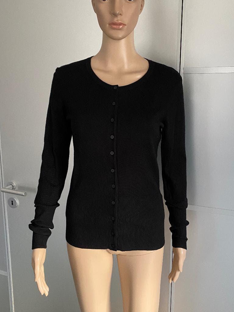 K142 Soya Concept maat S=36 fijn-gebreid vest vestje zwart, Soyaconcept, Zwart, Ophalen of Verzenden, Zo goed als nieuw