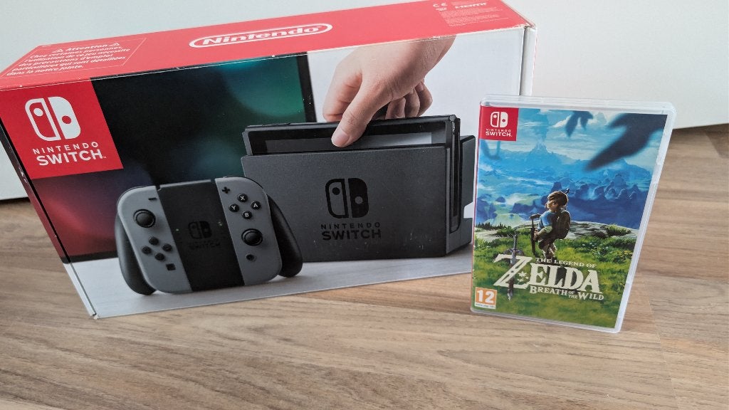 Als nieuw! Nintendo Switch Compleet + Zelda BOTW, Spelcomputers en Games, Avontuur en Actie, 2 spelers, Ophalen of Verzenden, Zo goed als nieuw