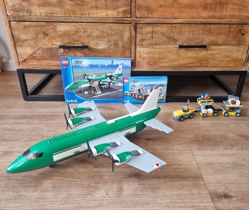 Lego 7734 Cargo Plane, Lego, Ophalen of Verzenden, Inclusief minifiguren, Complete set