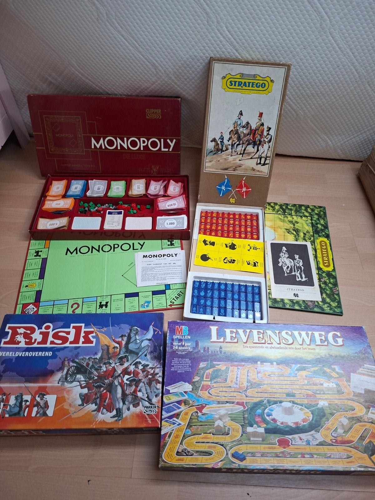 Risk - monopoly  - Levensweg  - stratego, Ophalen of Verzenden, Zo goed als nieuw