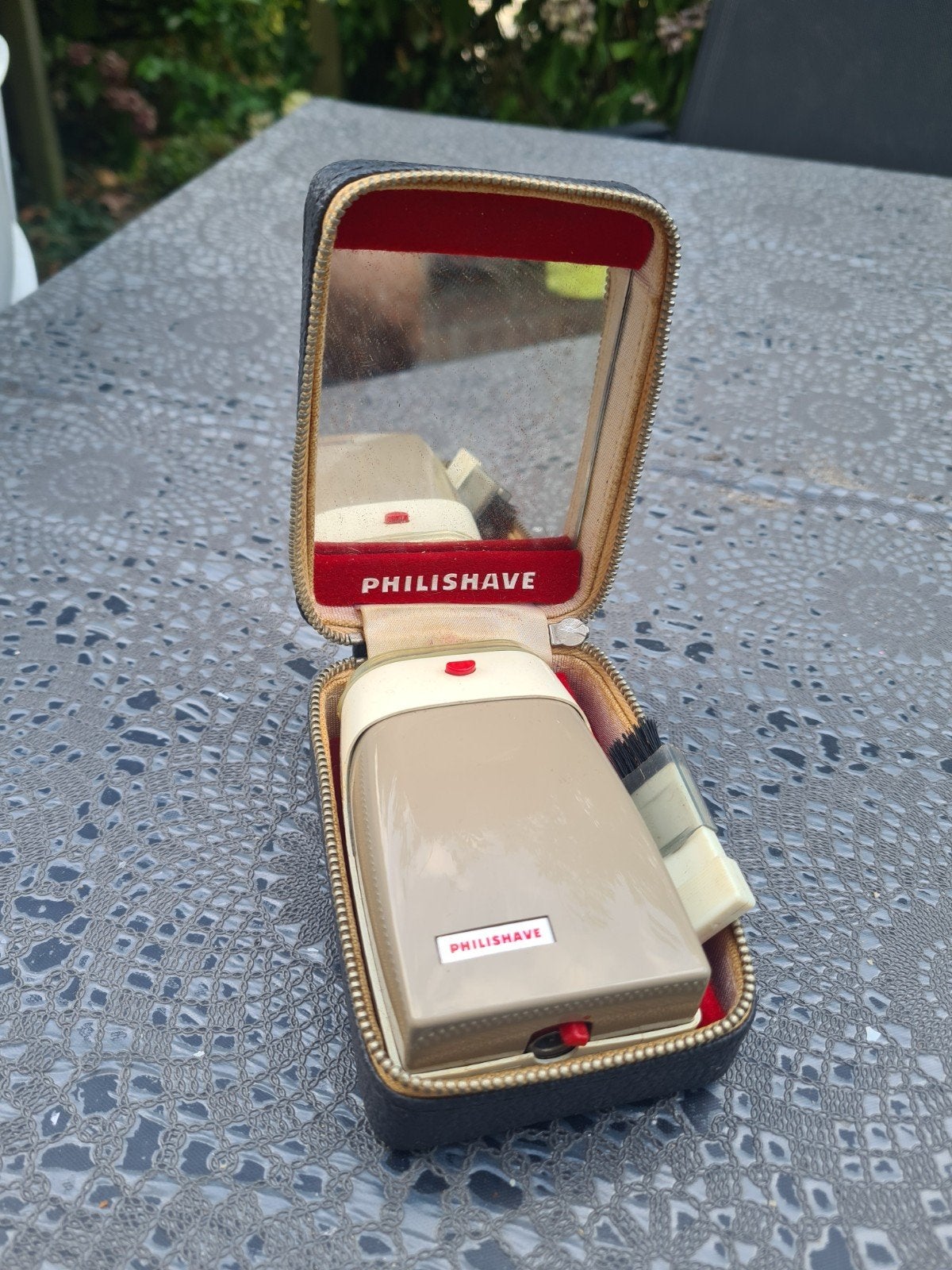 Vintage Philips Philishave scheerapparaat in etui, Ophalen of Verzenden