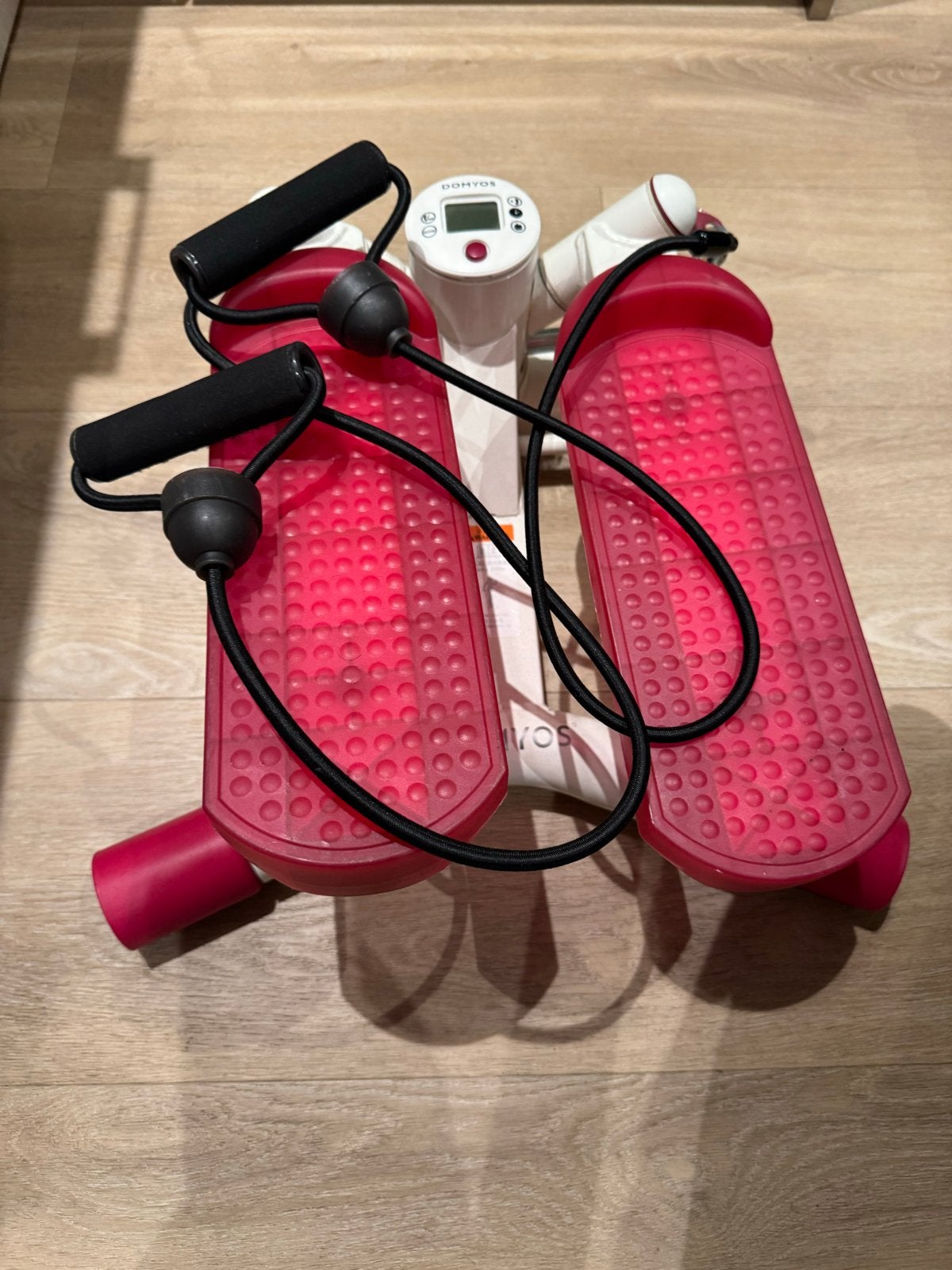 Domyos Stepper met elastieken - Zo goed als nieuw, Ophalen, Kunststof, Stepapparaat, Armen