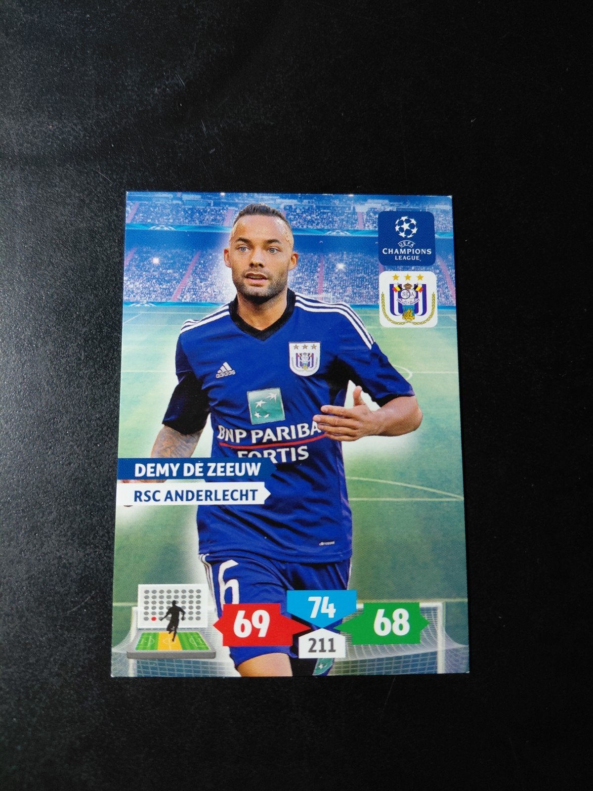 Demy de zeeuw (rsc anderlecht) panini 2013/14 ucl, Ophalen of Verzenden, Nieuw, Buitenlandse clubs, Poster, Plaatje of Sticker