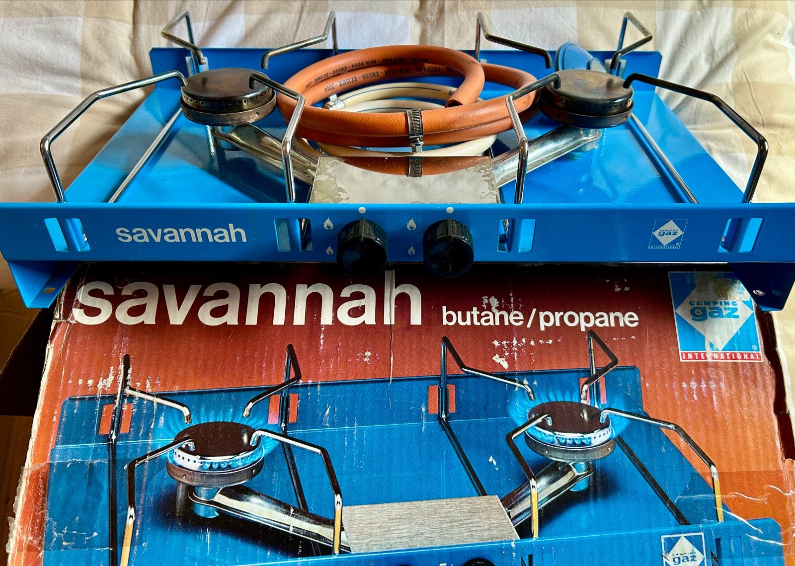 Savannah Camping Gasfornuis - Butaan/Propaan, Caravans en Kamperen, Kampeeraccessoires, Ophalen, Gebruikt