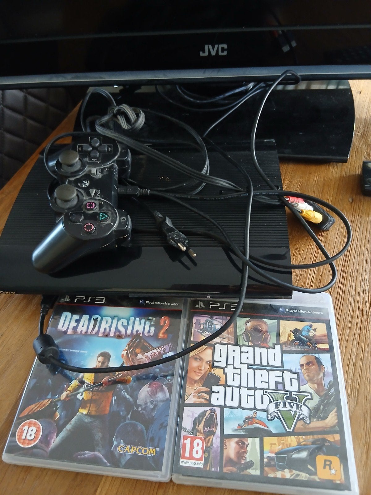 PlayStation 3 met controller en 2 games (GTA5, Deadrising 2), Spelcomputers en Games, Spelcomputers | Sony PlayStation 3, Ophalen