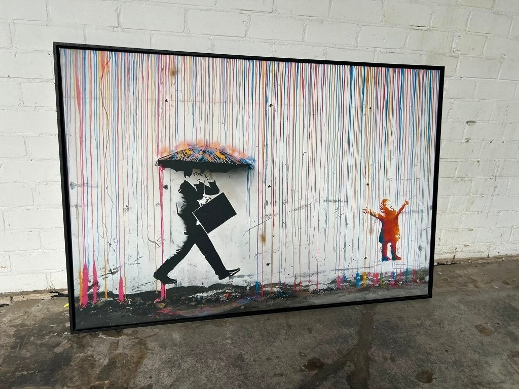 Groot street art kunstwerk graffiti stijl 153 x 104 cm, Ophalen of Verzenden, Zo goed als nieuw, Overige typen