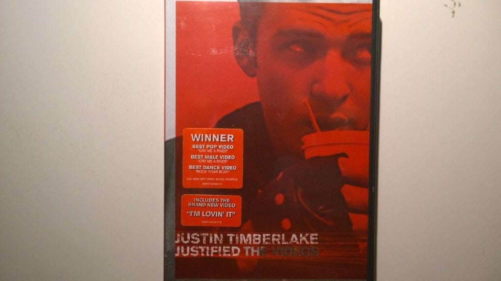 Justin Timberlake - Justified The Videos (DVD), Alle leeftijden, Ophalen of Verzenden, Zo goed als nieuw, Muziekvideo's