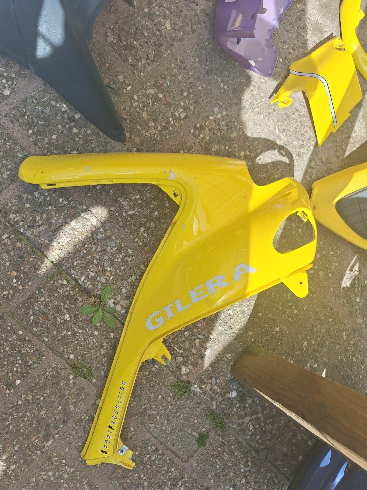 Gilera Runner Kappen Set - Geel en Paars, Ophalen of Verzenden, Gebruikt, Kap, Overige merken