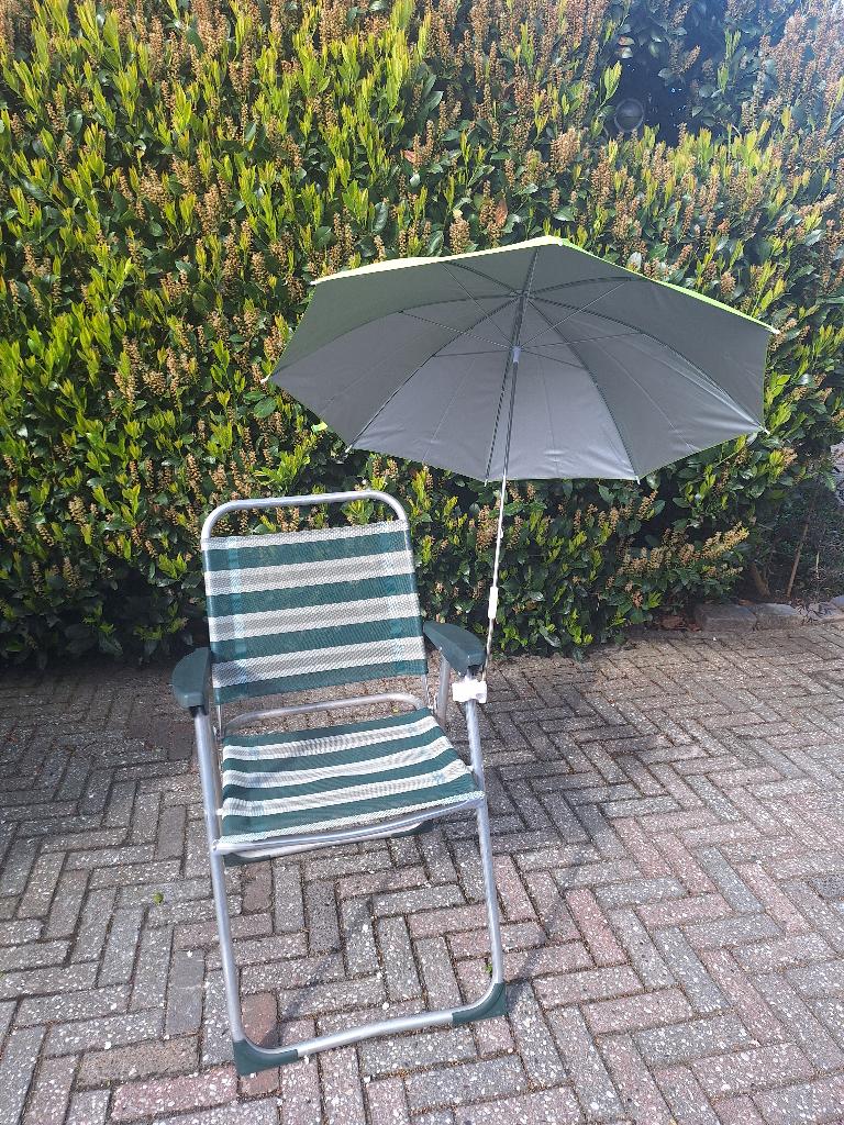 stoel parasol, Verstelbaar, Overige typen, Ophalen of Verzenden, Zo goed als nieuw