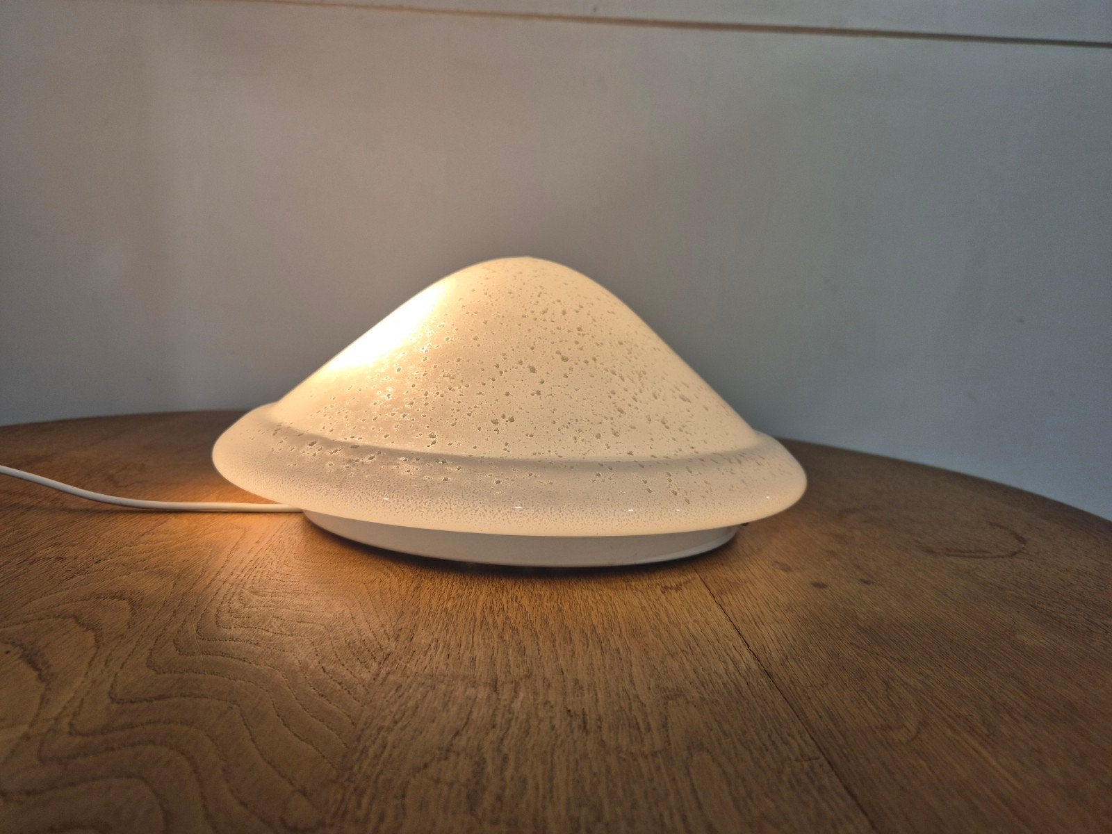 vintage mushroom plafonniere glas, Onbekend, Ophalen of Verzenden, Glas, Onbekend