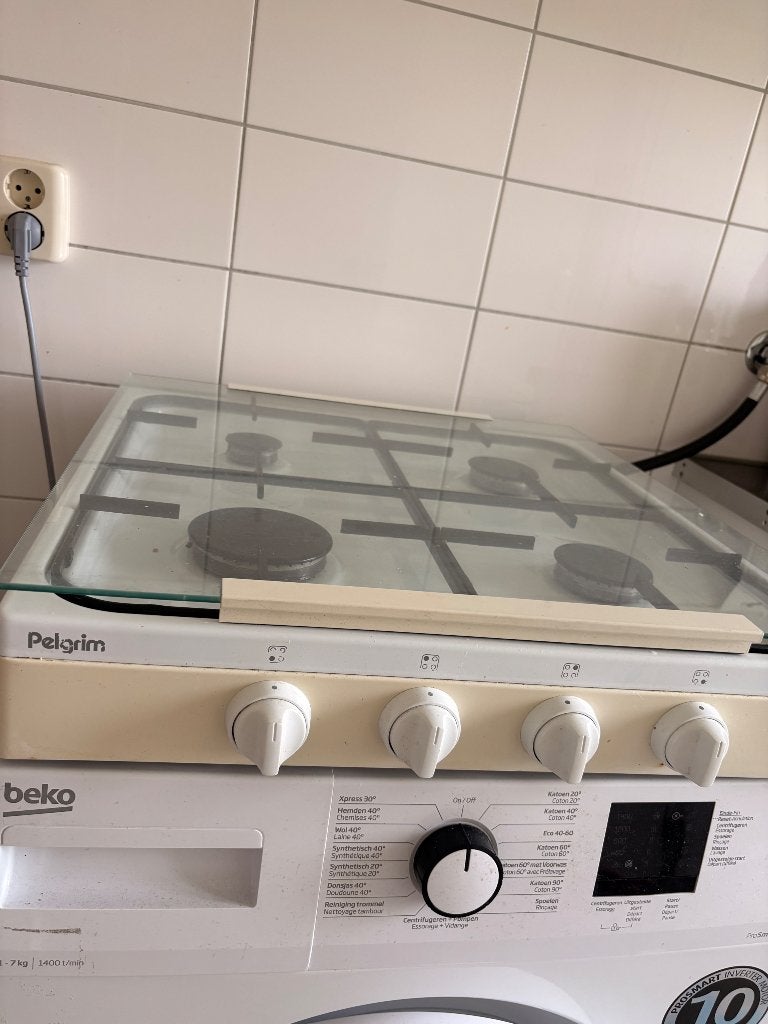 Gasfornuis, Witgoed en Apparatuur, Ophalen, Gebruikt, 4 kookzones, Gas