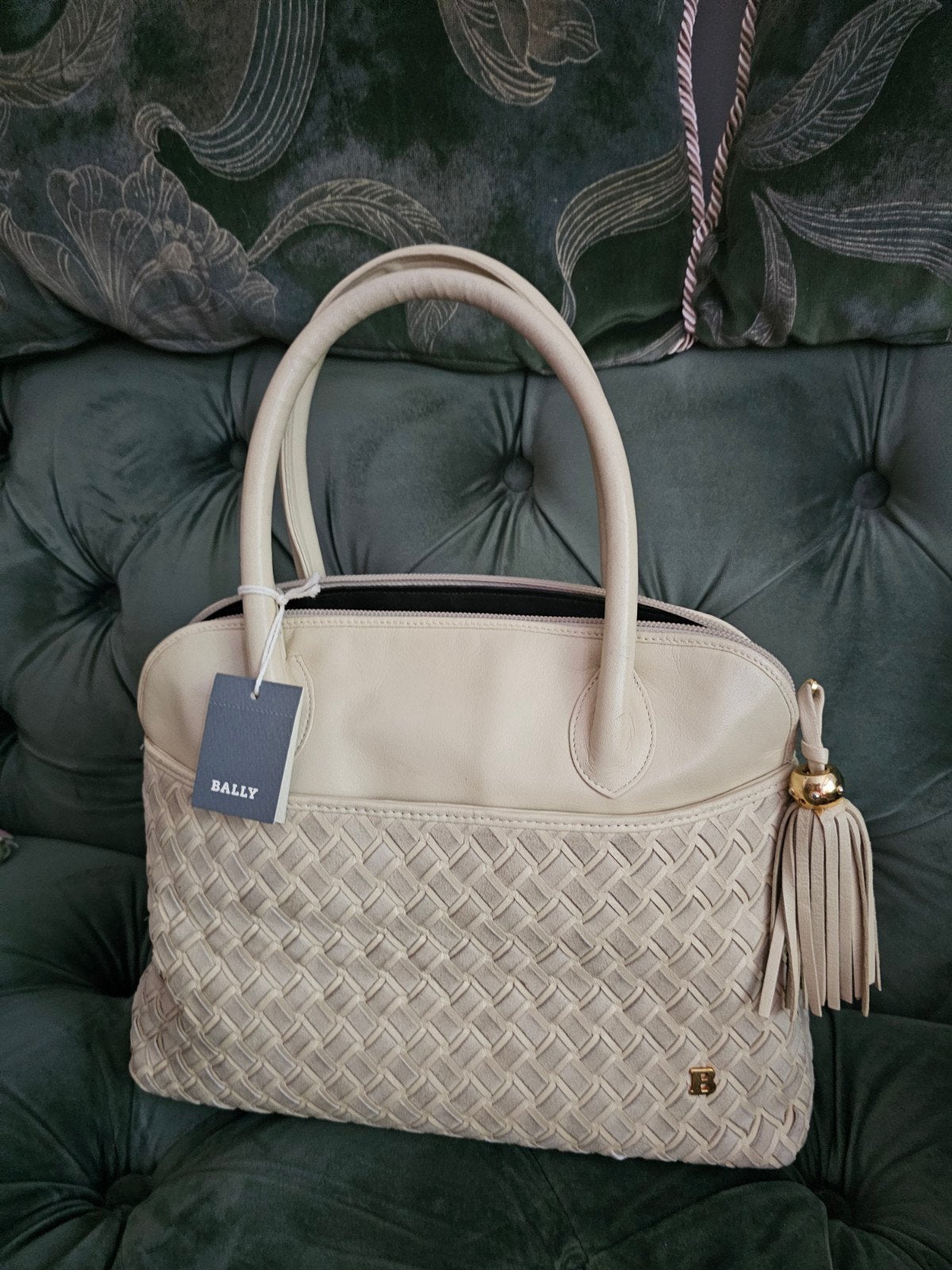 Leren Bally Handtas - Nieuw met label, Sieraden, Tassen en Uiterlijk, Tassen | Damestassen, Ophalen of Verzenden, Nieuw, Beige