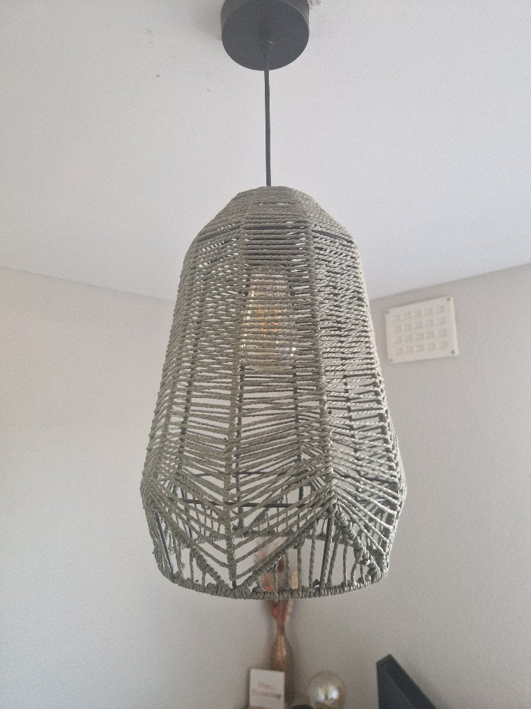 Lamp groen geweven, Ophalen, Zo goed als nieuw, Textiel