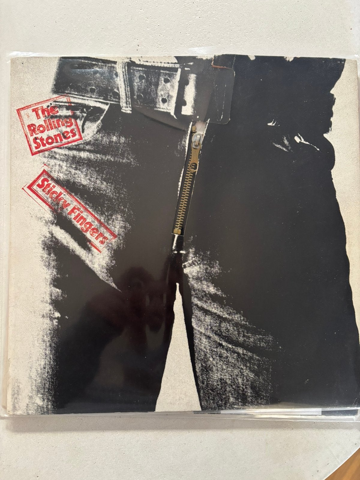 Lp 1979 rolling stones - stickey fingers zipper germany nm!, Cd's en Dvd's, Ophalen of Verzenden, Zo goed als nieuw, 12 inch, Poprock
