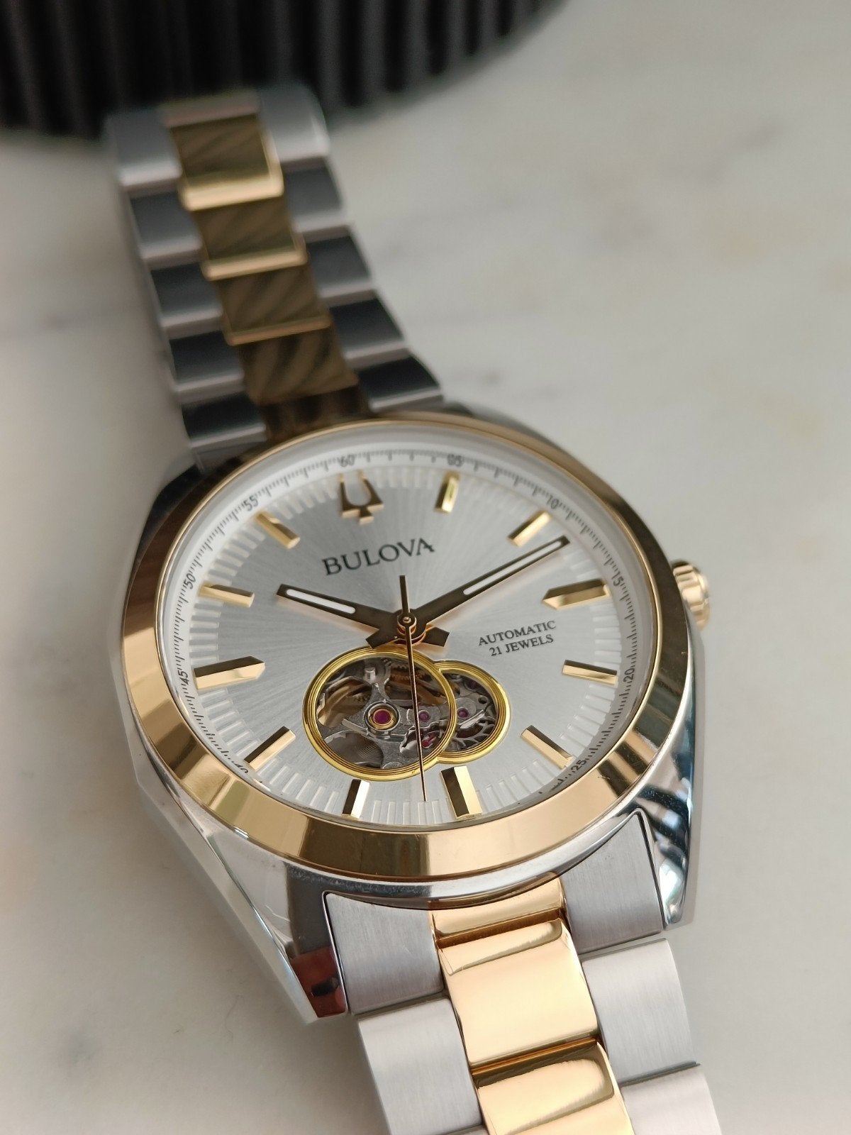 Bulova Surveyor 98A284 compleet in doos!, Staal, Polshorloge, Bulova, 1960 of later