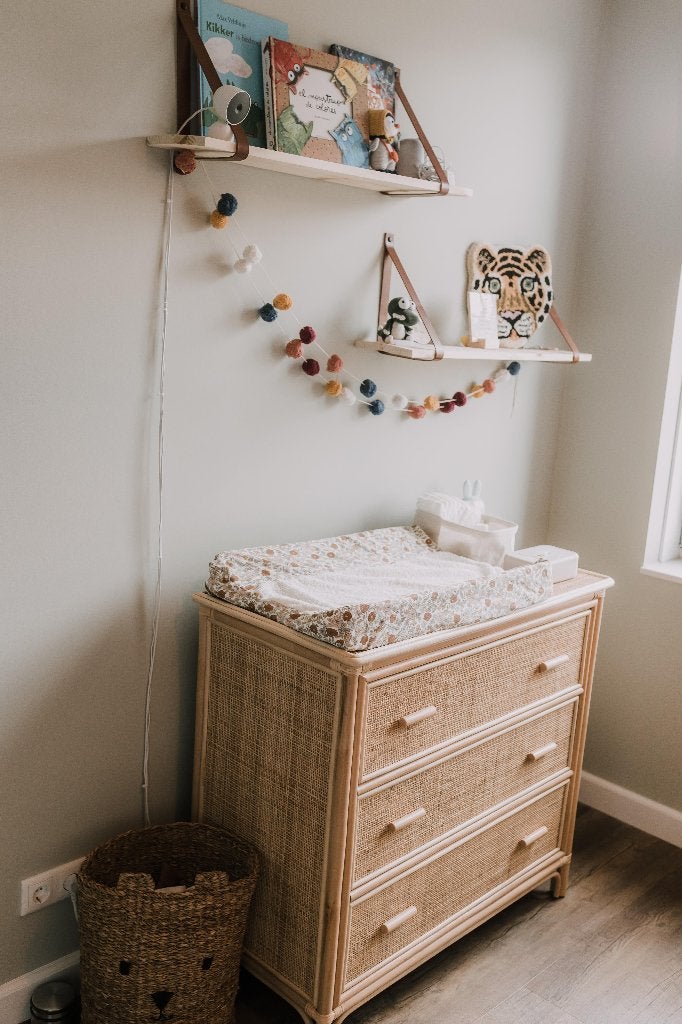 Rotan Commode met 3 Lades (Boho Rainbow), Kinderen en Baby's, Kinderkamer | Commodes en Kasten, Ophalen, 50 tot 70 cm, 100 cm of meer