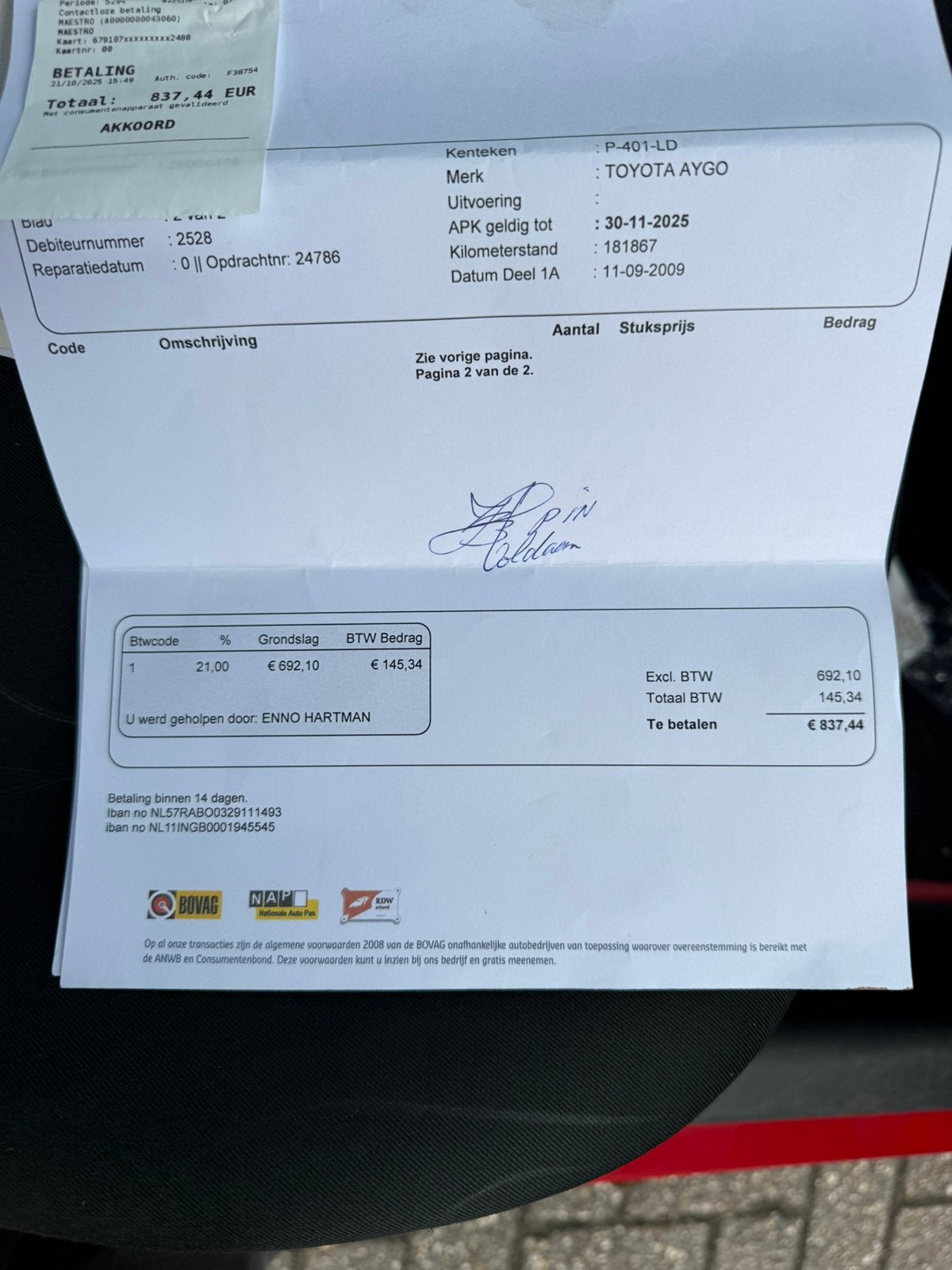 Foto 14 van Toyota Yaris 1.0 12V Vvt 14 maanden apk