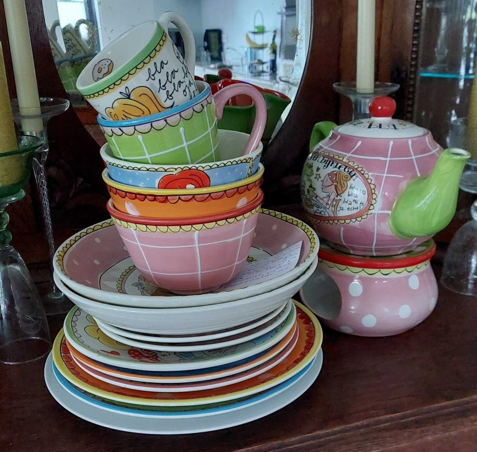 Grote aanvulling Blond Amsterdam servies, Ophalen, Keramiek, Zo goed als nieuw, Bord(en)