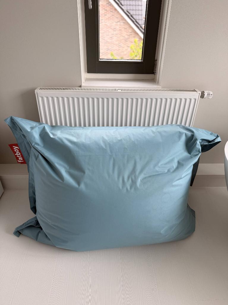 Fatboy Original – Ice Blue – Zo goed als nieuw!, Huis en Inrichting, Zitzakken, Ophalen, Zo goed als nieuw, Blauw, Zitzak