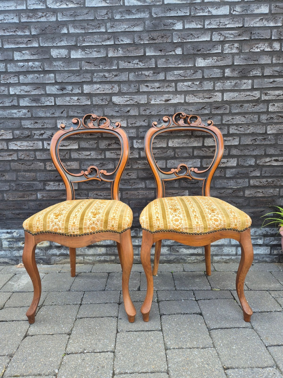 Brocante stoelen te koop - in een goede staat!, Ophalen