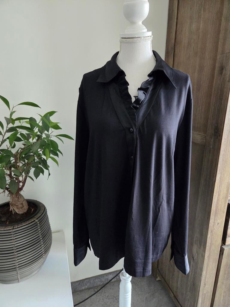 Zwarte Sommermann Stretch Blouse Mt 46, Sommermann, Zwart, Maat 46/48 (XL) of groter, Ophalen of Verzenden