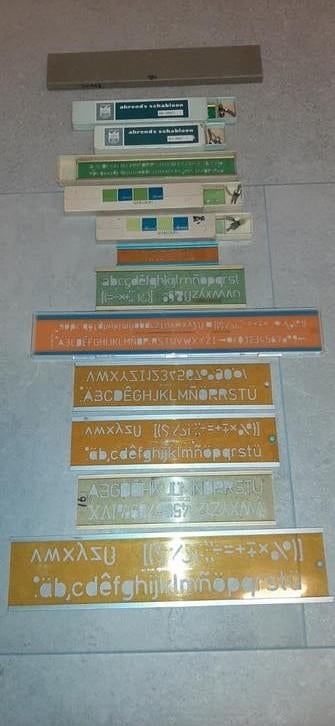 Rotring, Ahrend, Normografo, Standardgraph sjabloon, Hobby en Vrije tijd, Tekenen, Ophalen of Verzenden, Overige typen