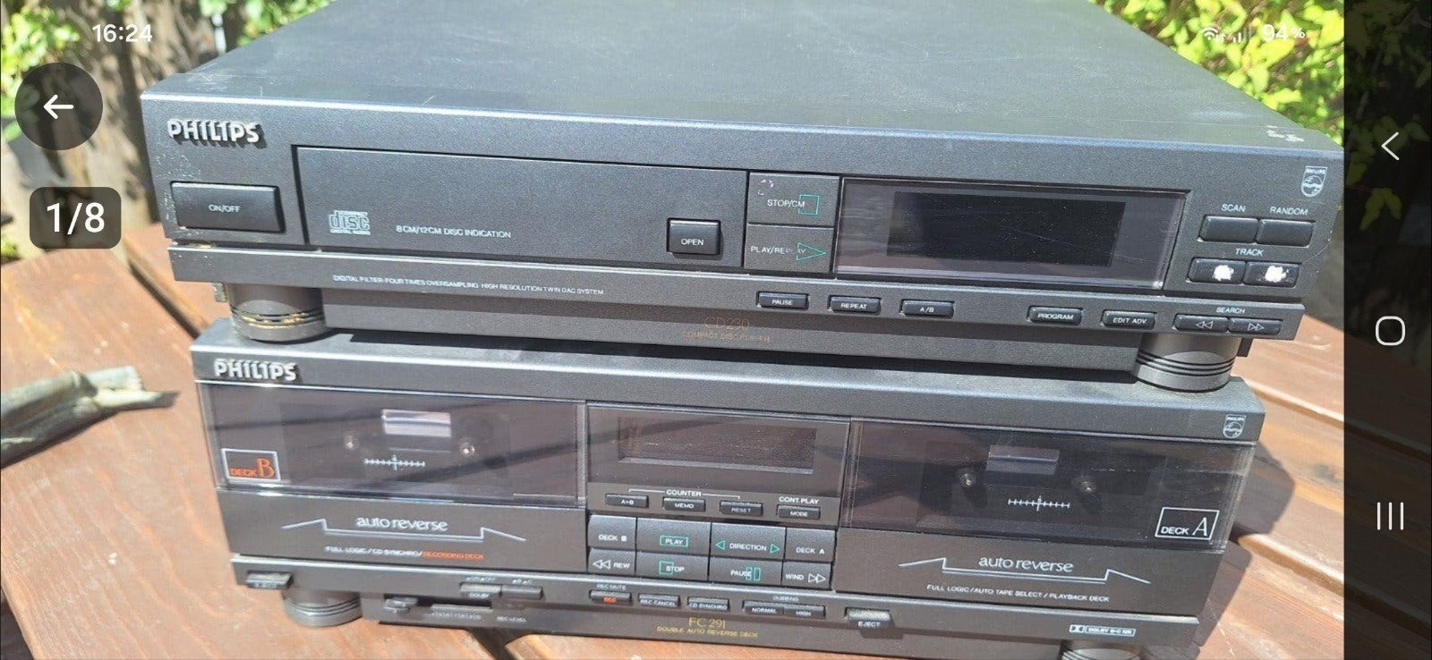 cassette en cd speler philips, Ophalen, Gebruikt