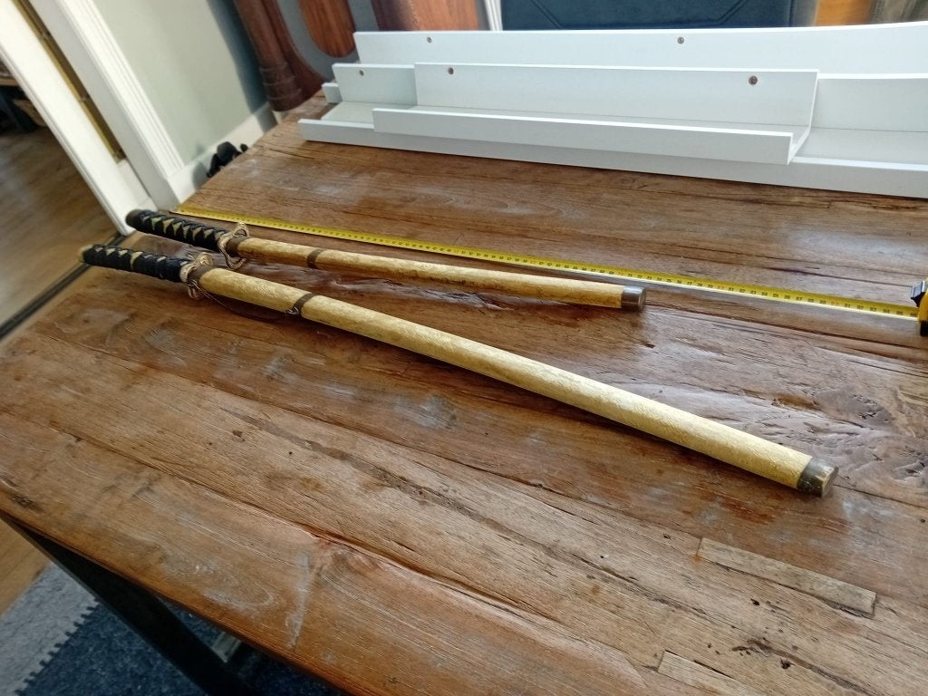 Set van 2 decoratieve Japanse replica zwaarden (sierwapens), Ophalen of Verzenden, Overige soorten, Azië, Zwaard of Sabel