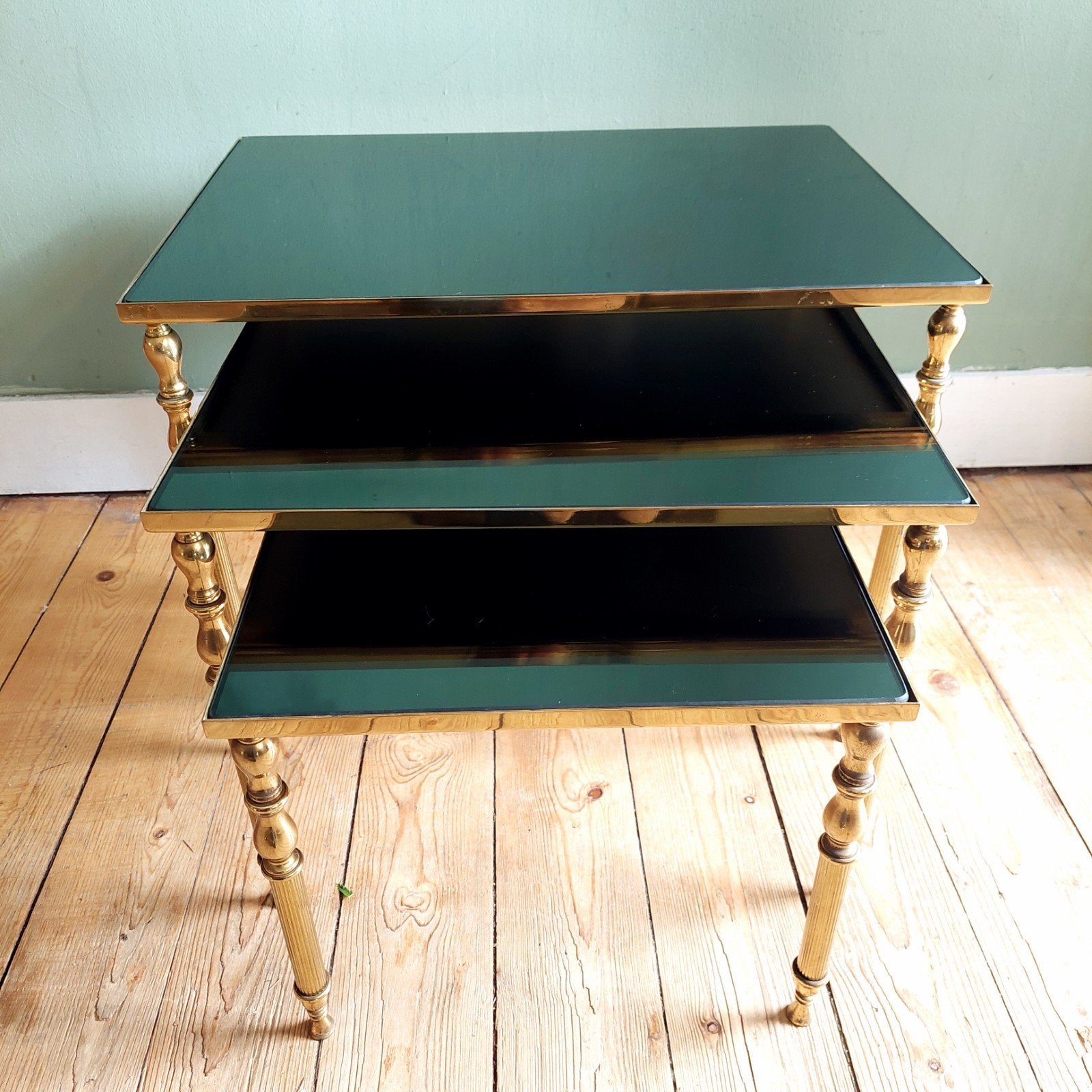 Lucky Vintage Hollywood Regency Maison Jansen nesting set, Ophalen, Gebruikt, 50 tot 100 cm, .