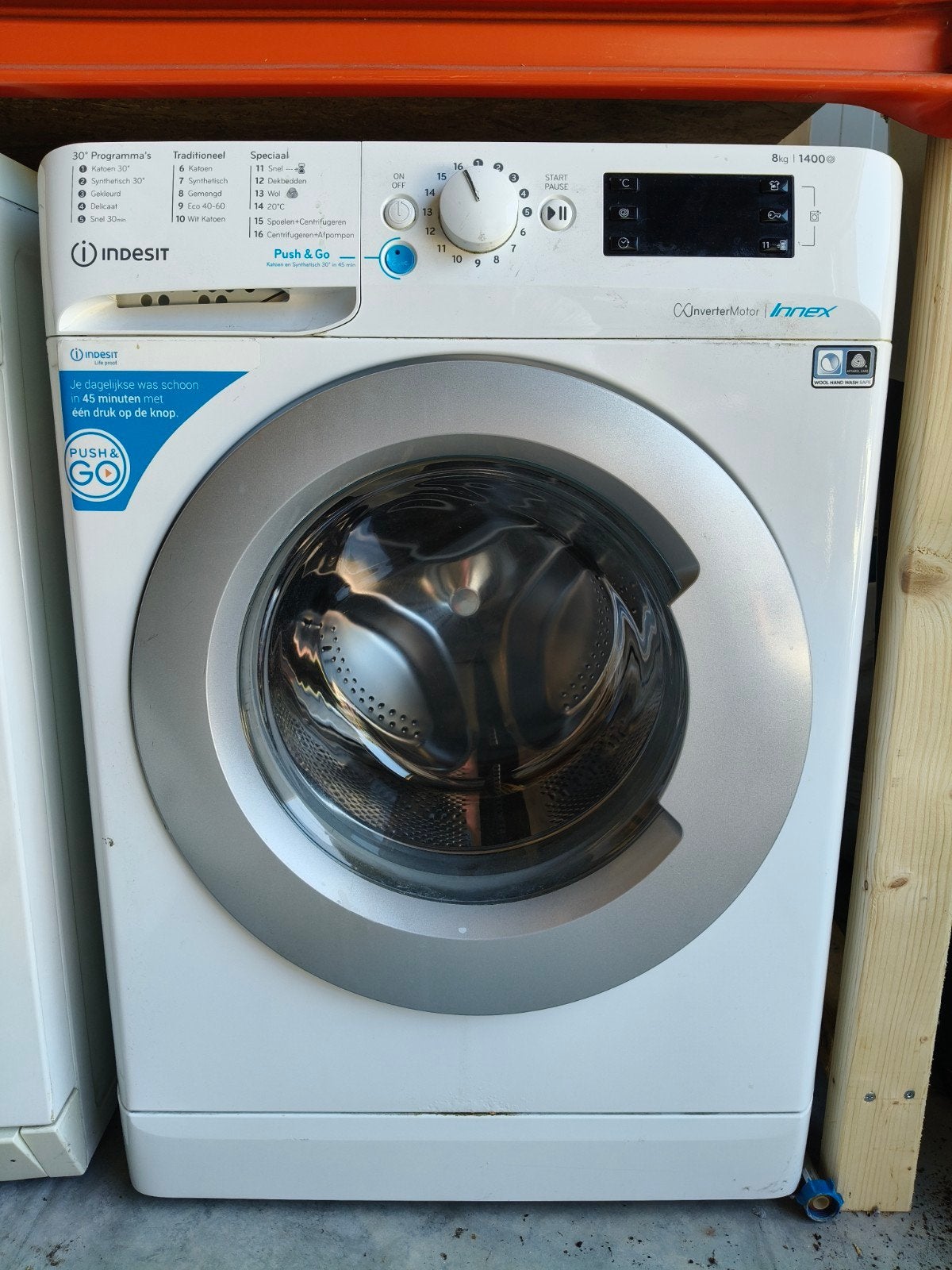 Indesit 8kg wasmachine 1400 toeren, Witgoed en Apparatuur, Wasmachines, Ophalen, Gebruikt, 1200 tot 1600 toeren, 85 tot 90 cm