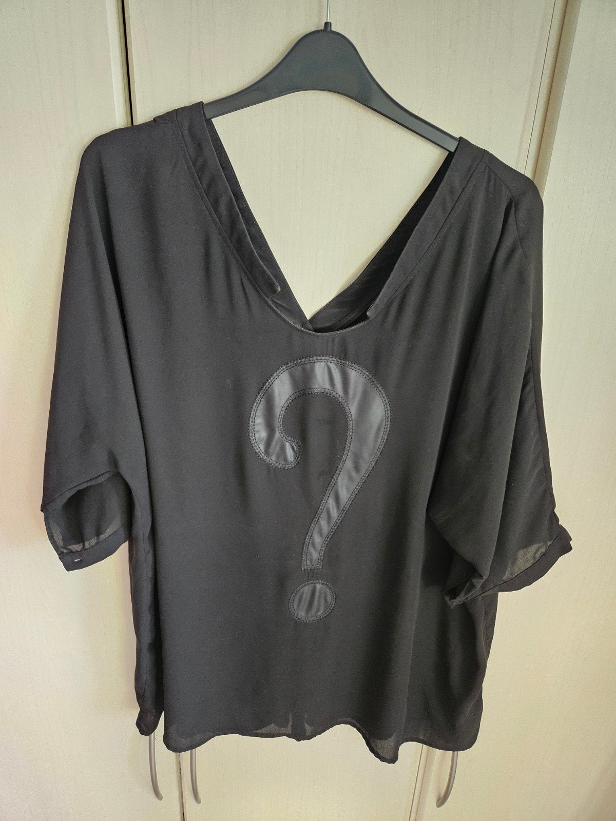 Zwarte blouse van Mat Fashion - korte mouwen - Maat 54 56, Kleding | Dames, Guess, Zwart, Maat 42/44 (L), Ophalen of Verzenden