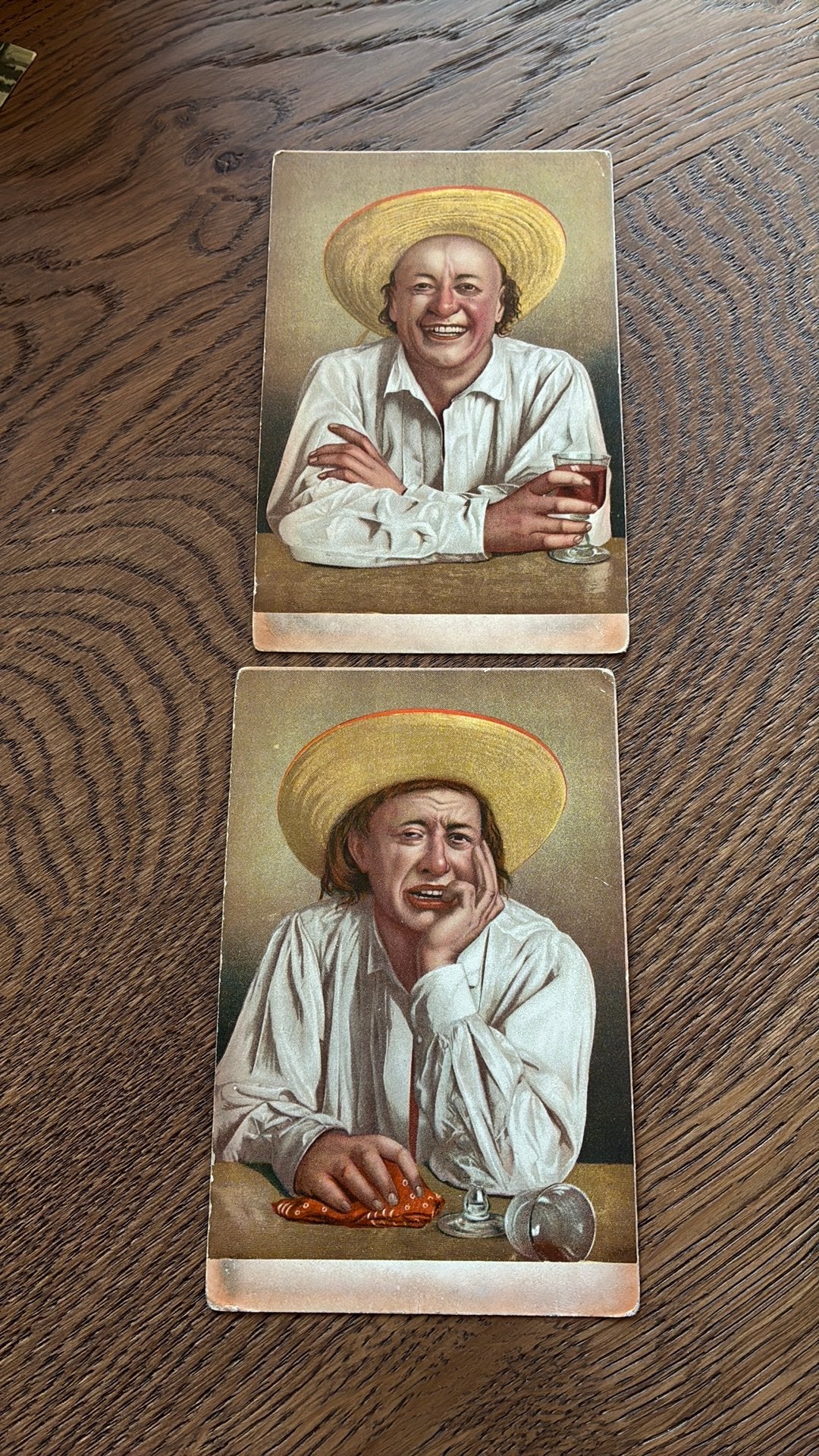 Man. Blijdschap en verdriet., Ophalen of Verzenden, Voor 1920, Overige thema's