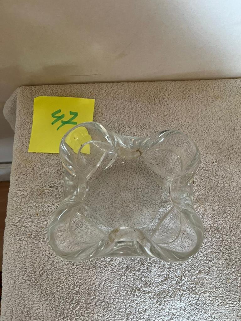 Vintage Glazen Asbak - Decoratief en Functioneel, Ophalen of Verzenden