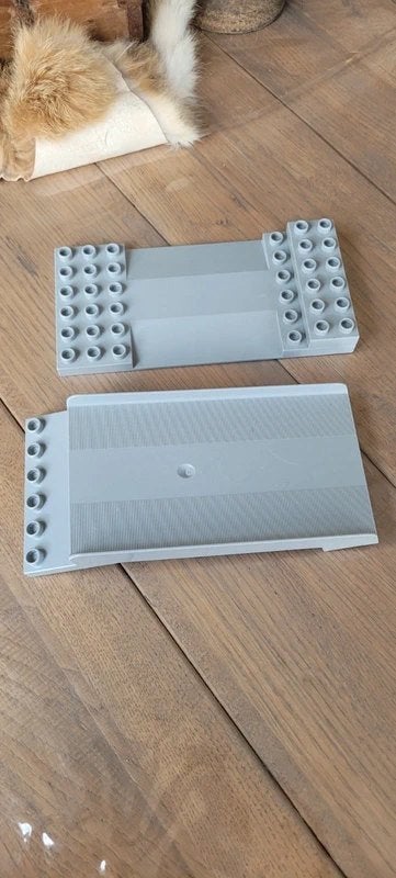 LEGO DUPLO Grijze Brug-elementen / Viaduct-onderdelen!, Ophalen of Verzenden, Zo goed als nieuw, Overige typen, Duplo