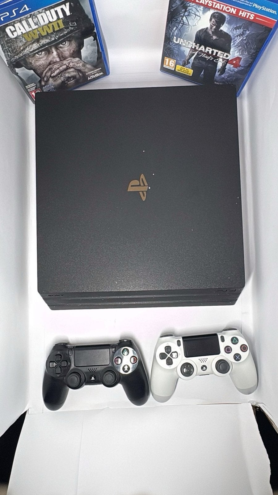 PlayStation 4 Pro 1TB met 2 games en alle kabels, Spelcomputers en Games, Spelcomputers | Sony PlayStation 4, Ophalen of Verzenden