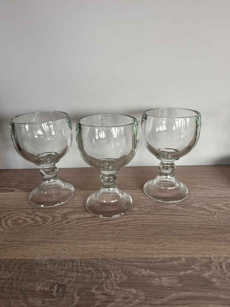 Libbey Schooner  glas 3x, Ophalen of Verzenden, Zo goed als nieuw, Bierglas